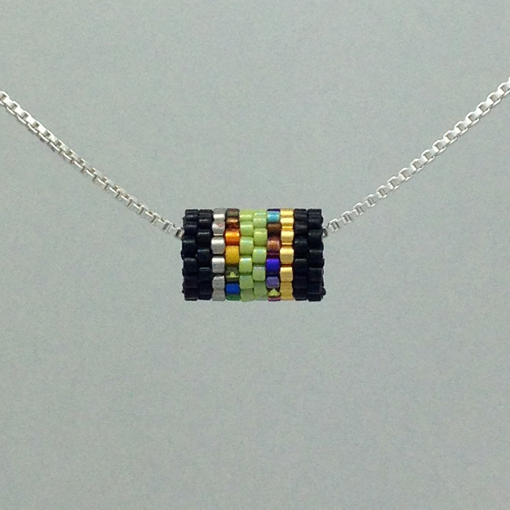 Black, Lime Bead